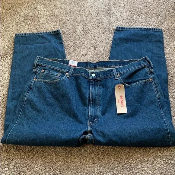 Levi’s 550 Men’s Denim Jeans Relaxed Fit Dark Stonewash Size 46x 29 NWT - Picture 10 of 10